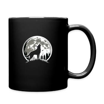 Chien d'horreur Halloween Spooky Dog Lover Chien gothique - Mug uni - noir - Droite