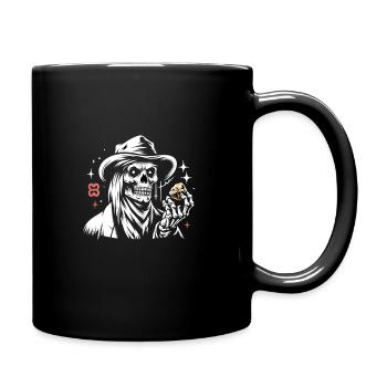 Cowboy Barn Bull Rider Rodeo Country Western - Full Colour Mug - black - Right