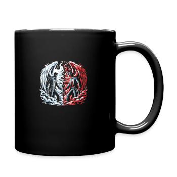 Cowboy Barn Bull Rider Rodeo Country Western - Full Colour Mug - black - Right