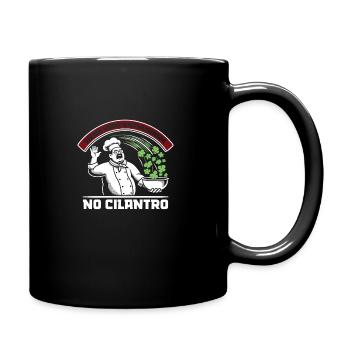 Coriandre Hater haine coriandre savon bouton - Mug uni - noir - Droite