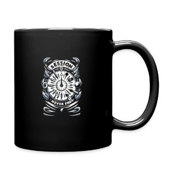 Psychological Horror psychiatric suspense - Full Colour Mug - black - Right