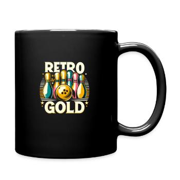 Funny bowling team bowler strike bowling club - Full Colour Mug - black - Right