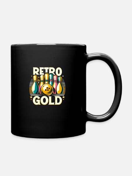 Drôle de bowling équipe bowler grève bowling club - Mug uni - noir