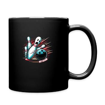 Funny bowling team bowler strike bowling club - Full Colour Mug - black - Right