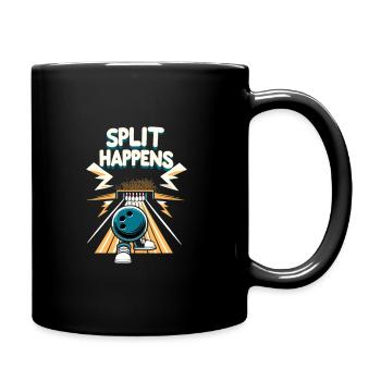 Drôle de bowling équipe bowler grève bowling club - Mug uni - noir - Droite