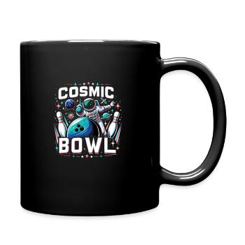 Funny bowling team bowler strike bowling club - Full Colour Mug - black - Right