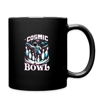 Funny bowling team bowler strike bowling club - Full Colour Mug - black - Right