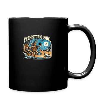 Funny bowling team bowler strike bowling club - Full Colour Mug - black - Right