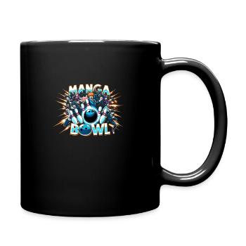 Funny bowling team bowler strike bowling club - Full Colour Mug - black - Right