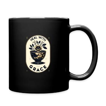 Kintsugi Kintsukuroi Imperfekte Japanische Kunst - Tasse einfarbig - Schwarz - Rechts