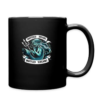 Sirènes Effrayantes, Sirène D’horreur, Effrayant - Mug uni - noir - Droite