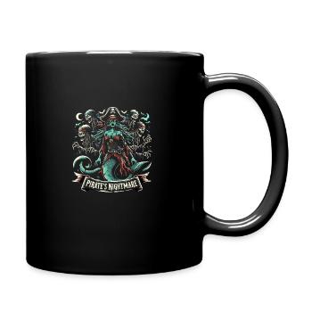 Creepy Sirens, Horror Mermaid, Creepy - Full Colour Mug - black - Right