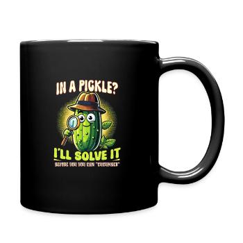 Pickle Lover Funny Pickle Dill Pickle Pickled - Full Colour Mug - black - Right