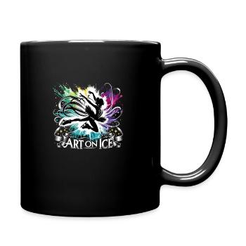Patinage sur glace Patineurs sur glace - Mug uni - noir - Droite