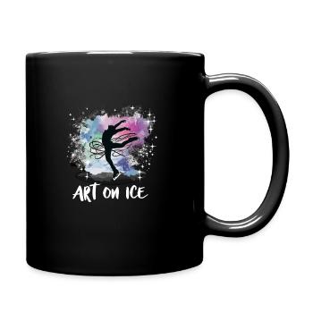 Patinage sur glace Patineurs sur glace - Mug uni - noir - Droite