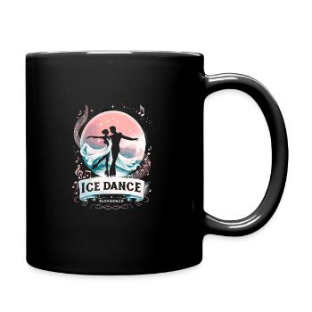 Patinage sur glace Patineurs sur glace - Mug uni - noir - Droite