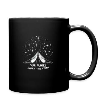 Scout Camping Randonnée en plein air autour d’un feu de camp - Mug uni - noir - Droite