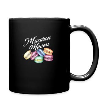 Macaron lovers French macarons - Full Colour Mug - black - Right
