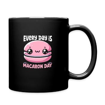Macaron lovers French macarons - Full Colour Mug - black - Right
