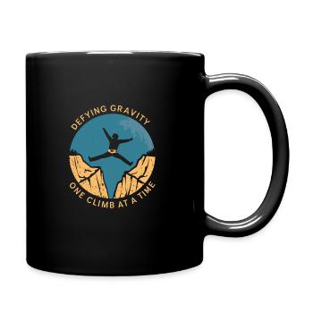 Escalade, Aventure en plein air, Escalade de bloc - Mug uni - noir - Droite
