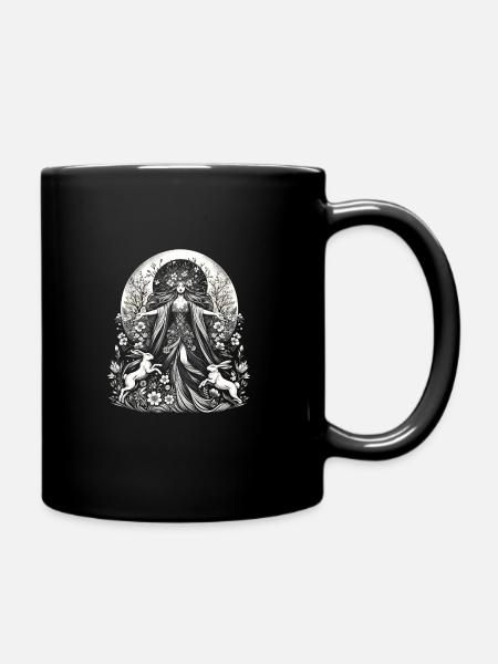 Ostara Eostre équinoxe sorcière déesse païenne rituels - Mug uni - noir