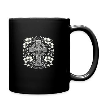 Ostara Eostre Equinox Witch Pagan Goddess Rituals - Full Colour Mug - black - Right