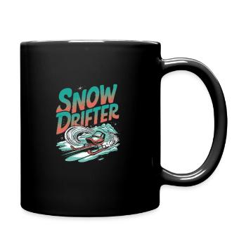 Luge Neige Luge Sport d’hiver Winter Outdood - Mug uni - noir - Droite