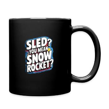 Luge Neige Luge Sport d’hiver Winter Outdood - Mug uni - noir - Droite