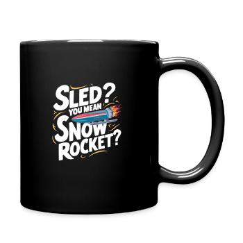 Luge Neige Luge Sport d’hiver Winter Outdood - Mug uni - noir - Droite
