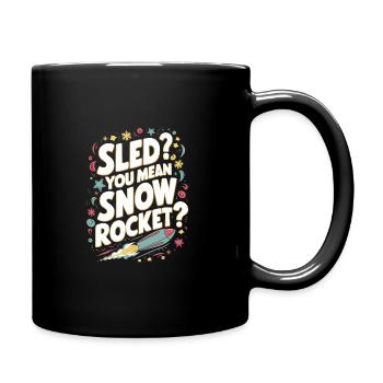 Luge Neige Luge Sport d’hiver Winter Outdood - Mug uni - noir - Droite