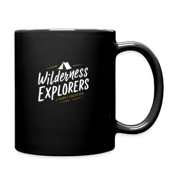 Scout Camping Randonnée en plein air autour d’un feu de camp - Mug uni - noir - Droite