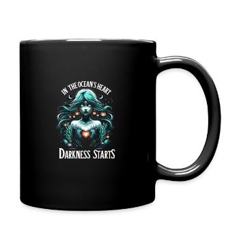 Gruselige Sirenen, Horror-meerjungfrau, Gruseliger - Tasse einfarbig - Schwarz - Rechts