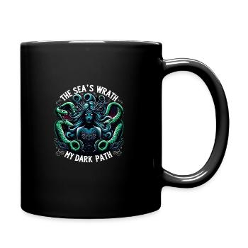 Creepy Sirens, Horror Mermaid, Creepy - Full Colour Mug - black - Right
