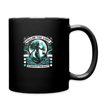 Sirènes Effrayantes, Sirène D’horreur, Effrayant - Mug uni - noir - Droite