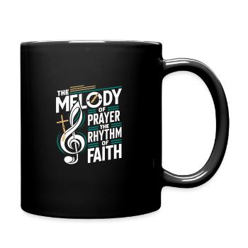 Prayer Songs Jesus Christ Religious Music - Full Colour Mug - black - Right