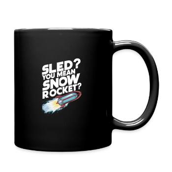Luge Neige Luge Sport d’hiver Winter Outdood - Mug uni - noir - Droite
