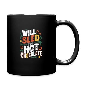 Luge Neige Luge Sport d’hiver Winter Outdood - Mug uni - noir - Droite