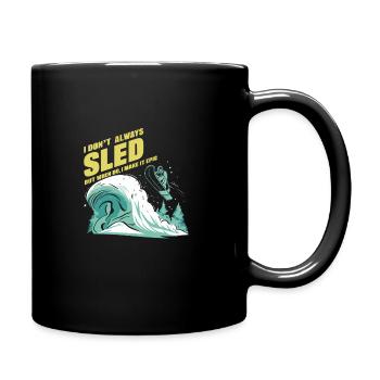 Luge Neige Luge Sport d’hiver Winter Outdood - Mug uni - noir - Droite