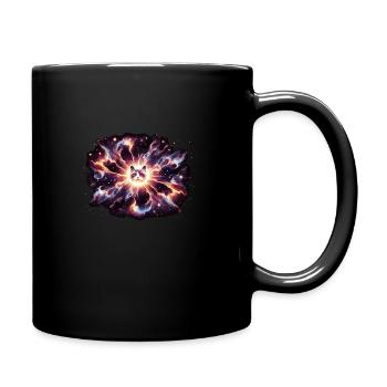 Katze Astronaut Astronomie Äußeres Sonnensystem - Tasse einfarbig - Schwarz - Rechts