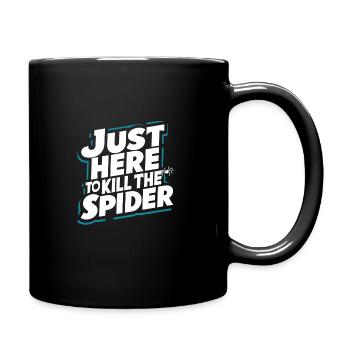 Sensibilisation à l’arachnophobie drôle, phobie des araignées - Mug uni - noir - Droite