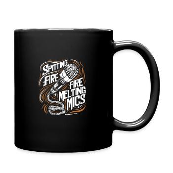 Poetry Slam Writer Poet Literature Slam Poetry Day - Full Colour Mug - black - Right