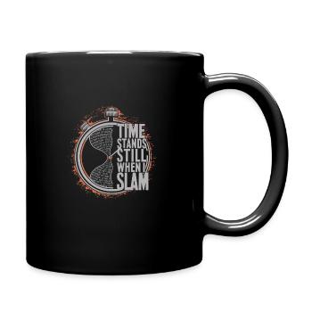 Poetry Slam Writer Poet Literature Slam Poetry Day - Full Colour Mug - black - Right