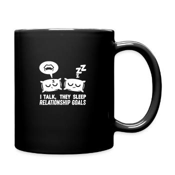 Speaking in Sleep, Somniloquy, Speaking in Sleep - Full Colour Mug - black - Right