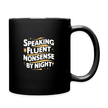 Parler dans le sommeil, Somniloquie, Parler dans le sommeil - Mug uni - noir - Droite