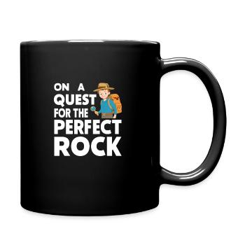 Geology Stone Hunt Agate Hunter Stone Collecting - Full Colour Mug - black - Right