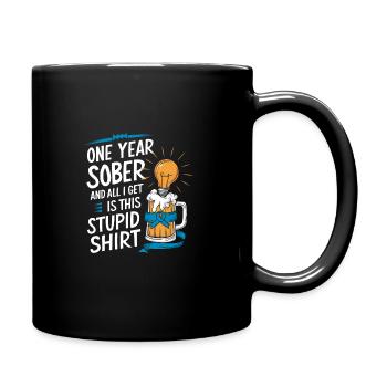 Rétablissement de la dépendance à l’alcool sobriété a a - Mug uni - noir - Droite