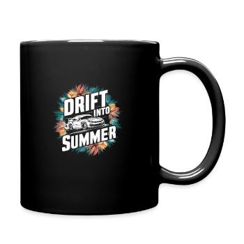 Car drift racing, racing car motorsport drift - Full Colour Mug - black - Right