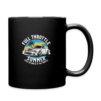 Car drift racing, racing car motorsport drift - Full Colour Mug - black - Right
