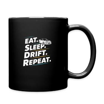 Car drift racing, racing car motorsport drift - Full Colour Mug - black - Right
