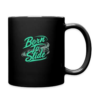 Car drift racing, racing car motorsport drift - Full Colour Mug - black - Right